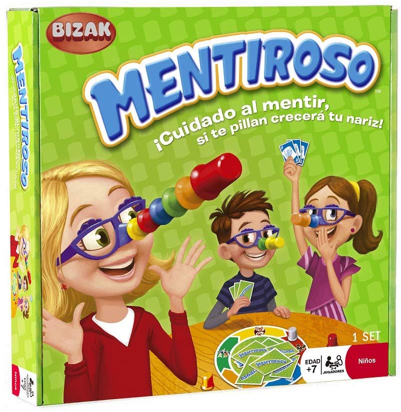 Mentiroso juego de mesa. Idea de regalo de juego de mesa y familiares para niño o niña de 6 a 11 años.