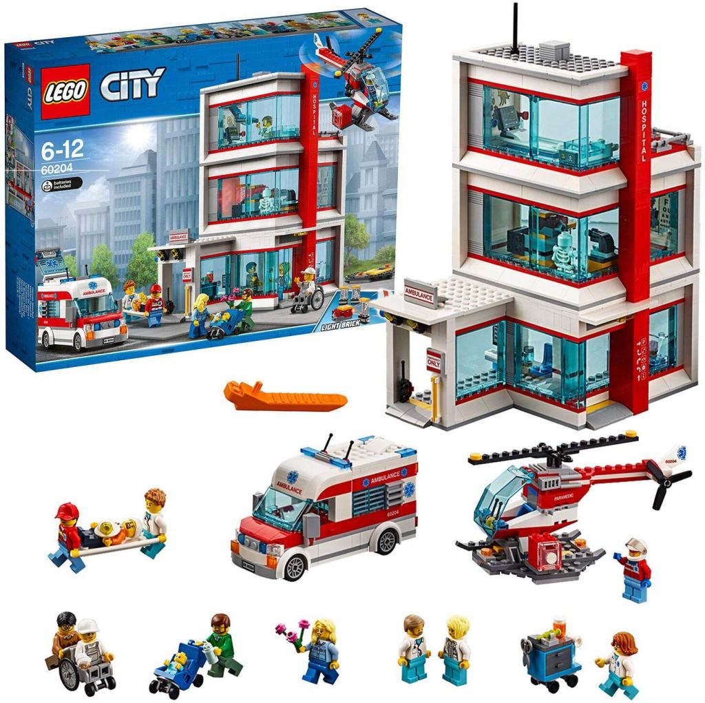 Lego City Hospital. Idea de juegos de creatividad y construcción para niño y niña de 6 a 11 años.