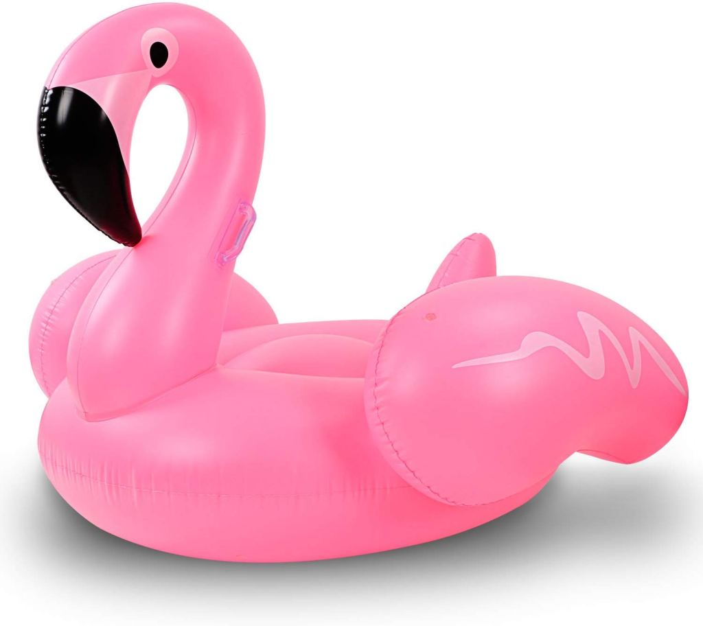 Flamenco hinchable. Idea de regalo para niño o niña de 10 años.