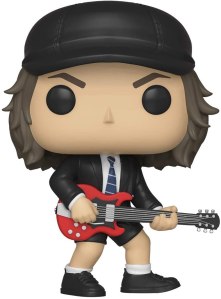 Idea de regalo para niña o niño. Funko pop de Angus Young de AC/DC. Ideasderegaloonline.com